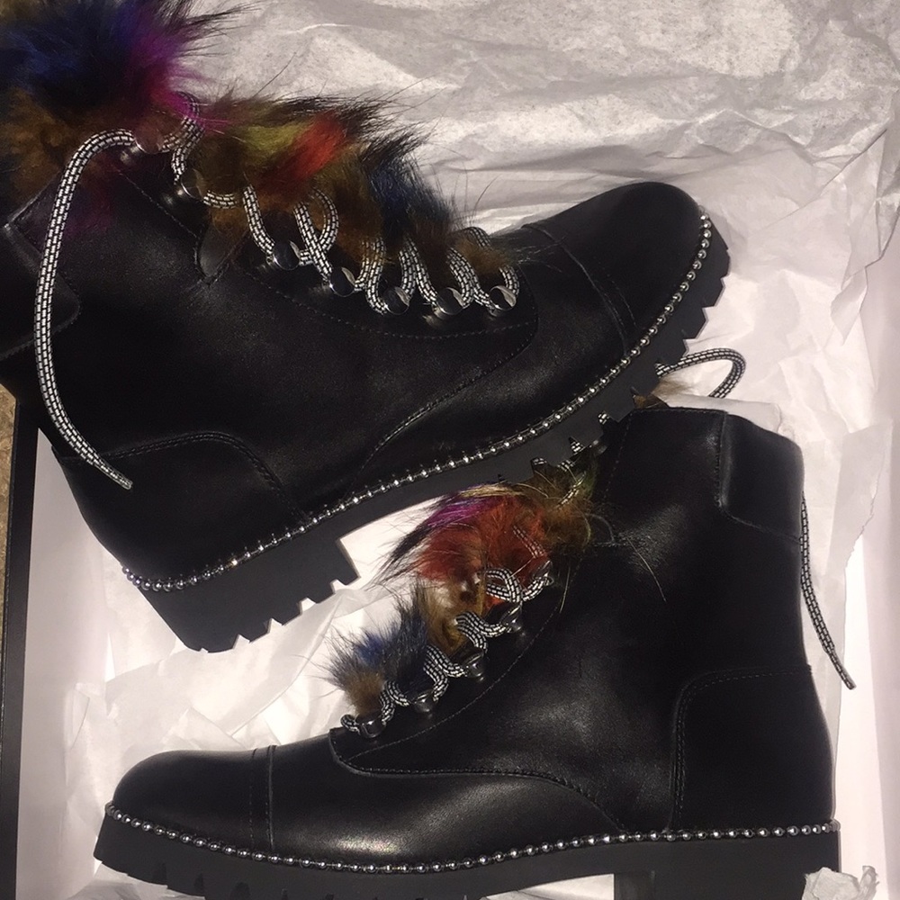 Cecelia New York trekker black multi fur